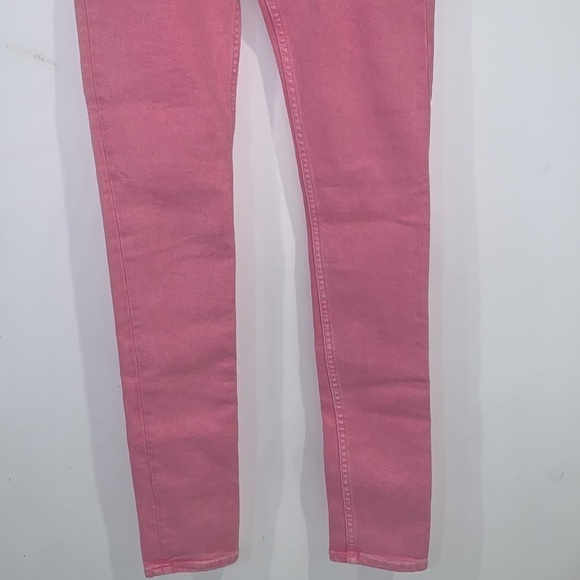 BALENCIAGA Bright Pink Barbiecore Mid Rise skinny jeans size 24 - Picture 5 of 16